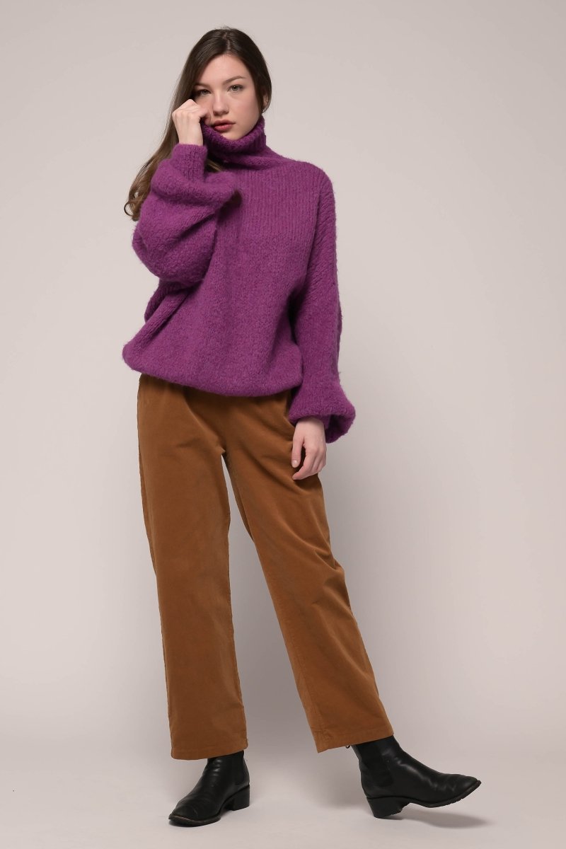 Euro Boyfriend Sweater Super Soft - Breathable Naturals | Glam & Fame Clothing