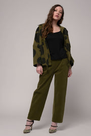 Euro Cotton Corduroy Jacket Spots Print - Breathable Naturals | Glam & Fame Clothing