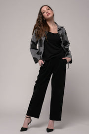 Euro Cotton Corduroy Jacket Spots Print - Breathable Naturals | Glam & Fame Clothing