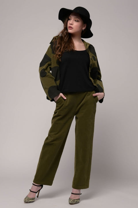 Euro Cotton Corduroy Jacket Spots Print - Breathable Naturals | Glam & Fame Clothing