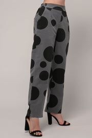 Euro Cotton Corduroy Pant Spots Print - Breathable Naturals | Glam & Fame Clothing