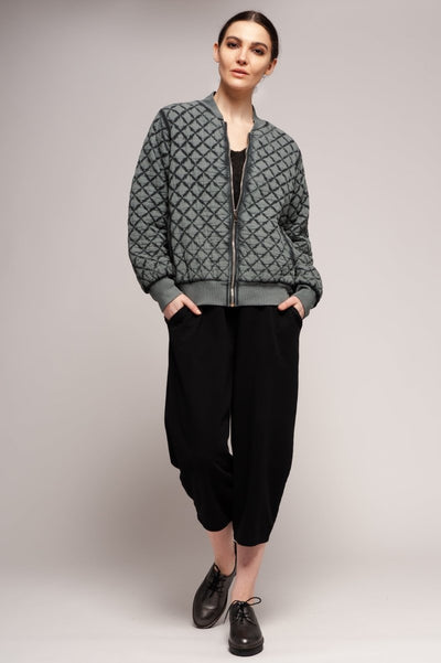 Euro Cotton Quilted Bomber - Breathable Naturals | Glam & Fame Clothing