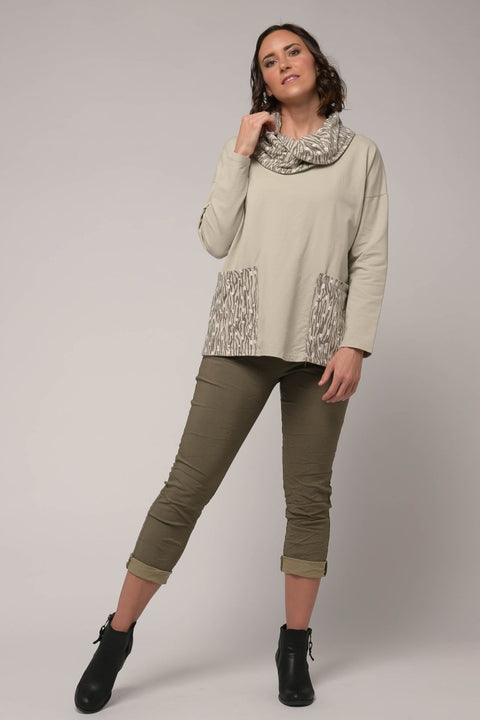 Euro Cotton Top French Terry - Breathable Naturals | Glam & Fame Clothing