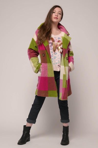 Euro Double Breasted Plaid Coat - Breathable Naturals | Glam & Fame Clothing