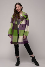 Euro Double Breasted Plaid Coat - Breathable Naturals | Glam & Fame Clothing