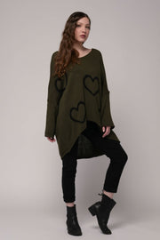 Euro HEARTS Cozy Boyfriend Sweater