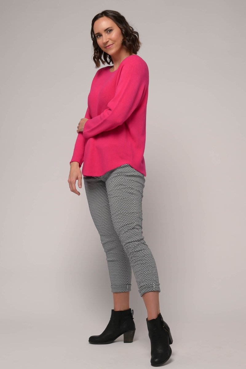 Euro Knit Pullover Sweater - Breathable Naturals | Glam & Fame Clothing