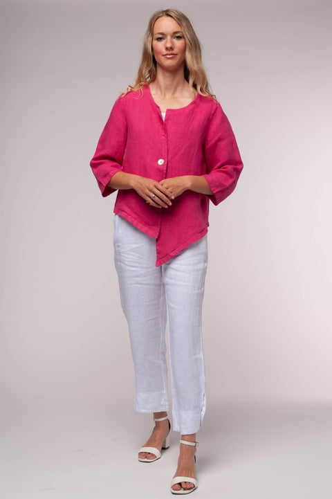European Linen Bolero Premium Woven - Breathable Naturals | Glam & Fame Clothing
