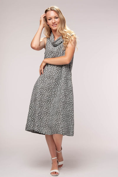 Euro Linen Midi Dress - Breathable Naturals | Glam & Fame Clothing