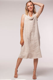 Euro Linen Midi Dress - Breathable Naturals | Glam & Fame Clothing