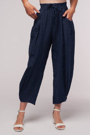 Euro Linen Pant Pleated Hem - Breathable Naturals | Glam & Fame Clothing