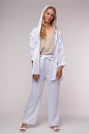 Euro Linen Safari Jacket - Breathable Naturals | Glam & Fame Clothing