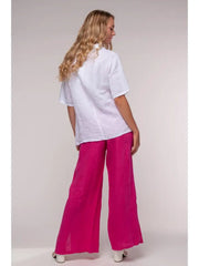 Euro Linen Sailor Top - Breathable Naturals | Glam & Fame Clothing