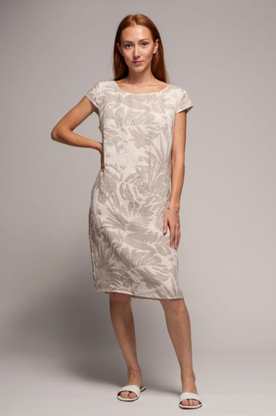 Euro Linen Sheath Dress - Breathable Naturals | Glam & Fame Clothing