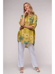 Euro Linen Tunic Blouse - Breathable Naturals | Glam & Fame Clothing