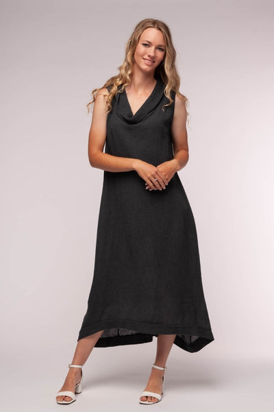 Euro Maxi Dress Cowl Neck