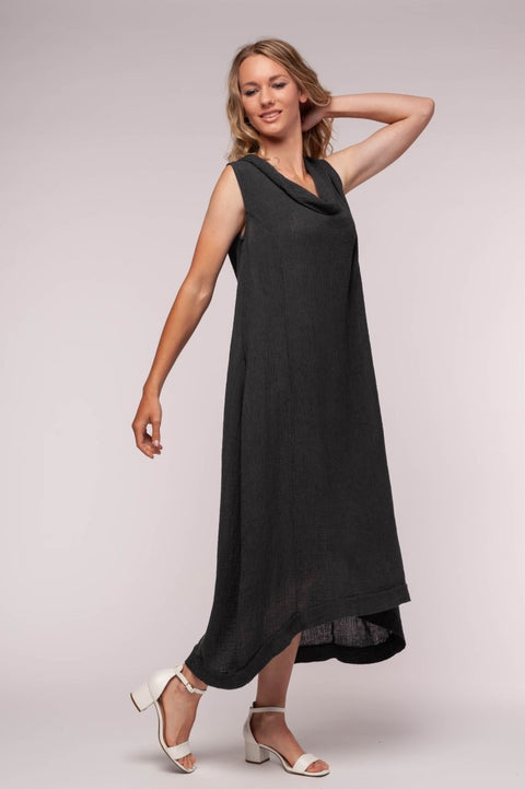 Euro Maxi Dress Cowl Neck