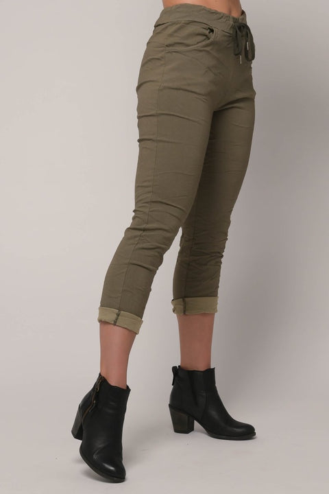Euro Pant Crushed - Breathable Naturals | Glam & Fame Clothing