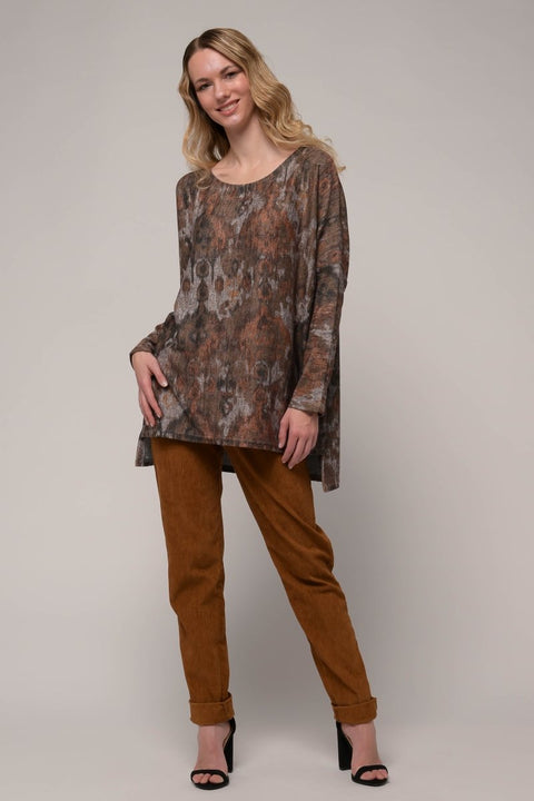 Euro Print Top - Breathable Naturals | Glam & Fame Clothing