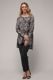 Euro Print Top - Breathable Naturals | Glam & Fame Clothing