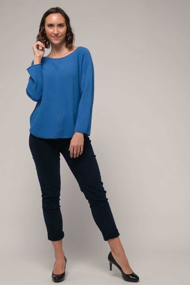 Euro Knit Pullover Sweater - Breathable Naturals | Glam & Fame Clothing