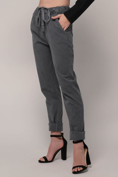 Euro Super Stretch Corduroy Pant - Breathable Naturals | Glam & Fame Clothing