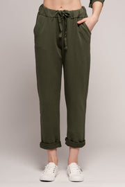 Euro Knit Classic Pant - Breathable Naturals | Glam & Fame Clothing