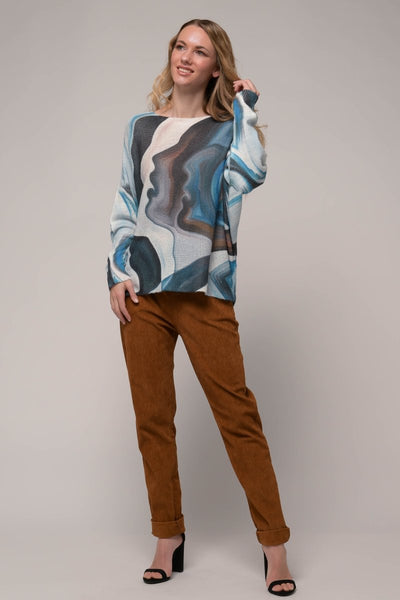 Euro Wool Blend Art Top - Breathable Naturals | Glam & Fame Clothing