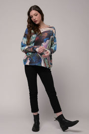 Euro Wool Blend Art Top - Breathable Naturals | Glam & Fame Clothing