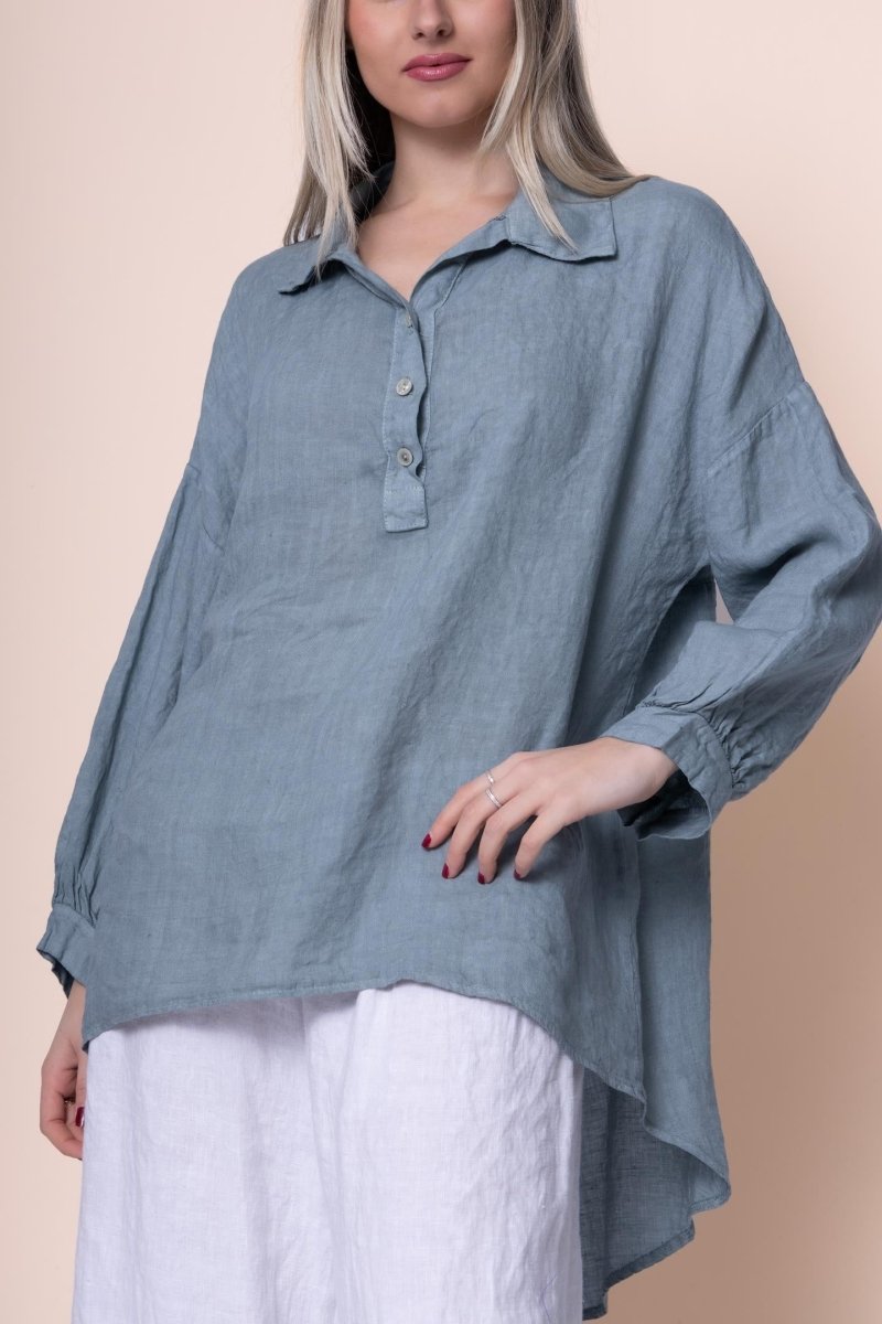 Linen Shirt - OS1431-56 Made in Italy
