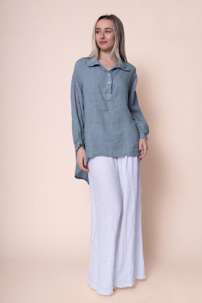 Linen Shirt - OS1431-56 Made in Italy