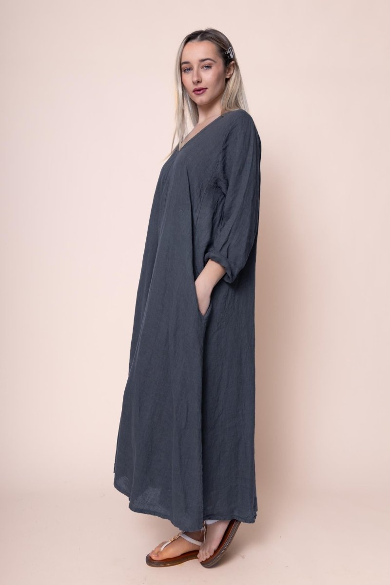 Linen Dress - OS1441-145 Made in Italy
