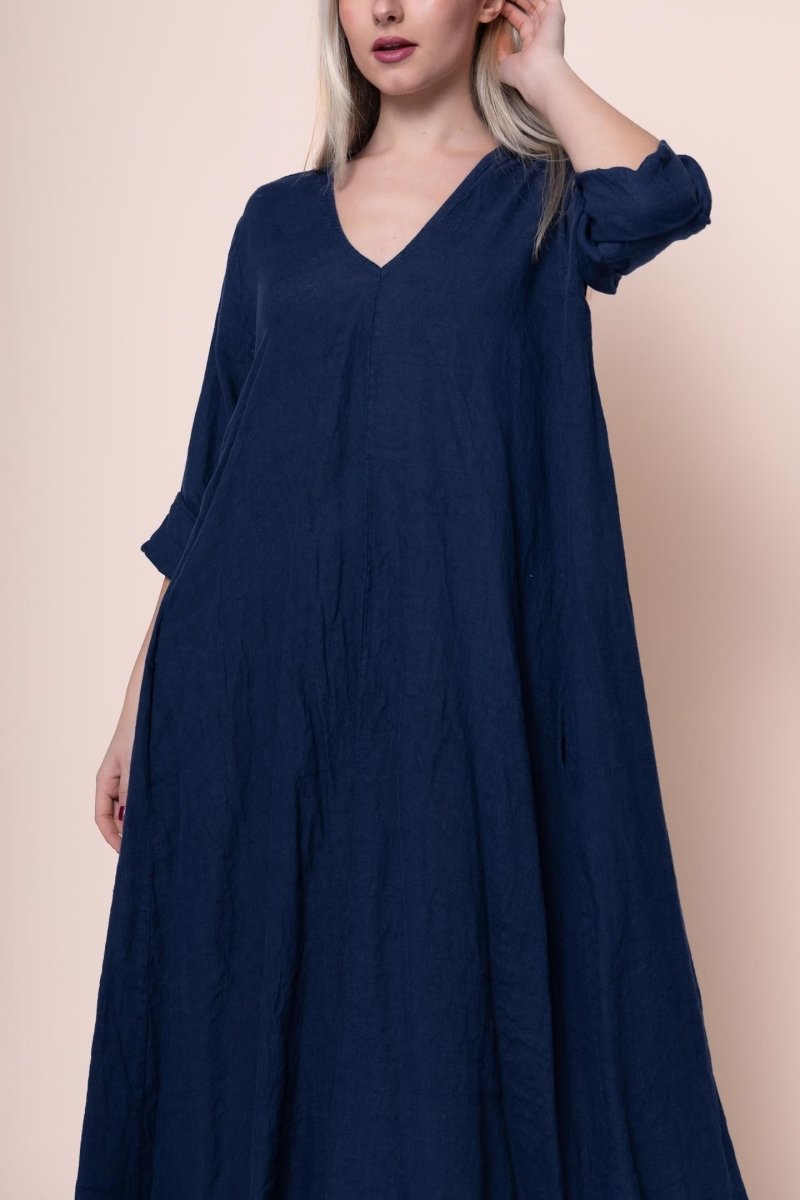 Linen Dress - OS1441-71 Made in Italy