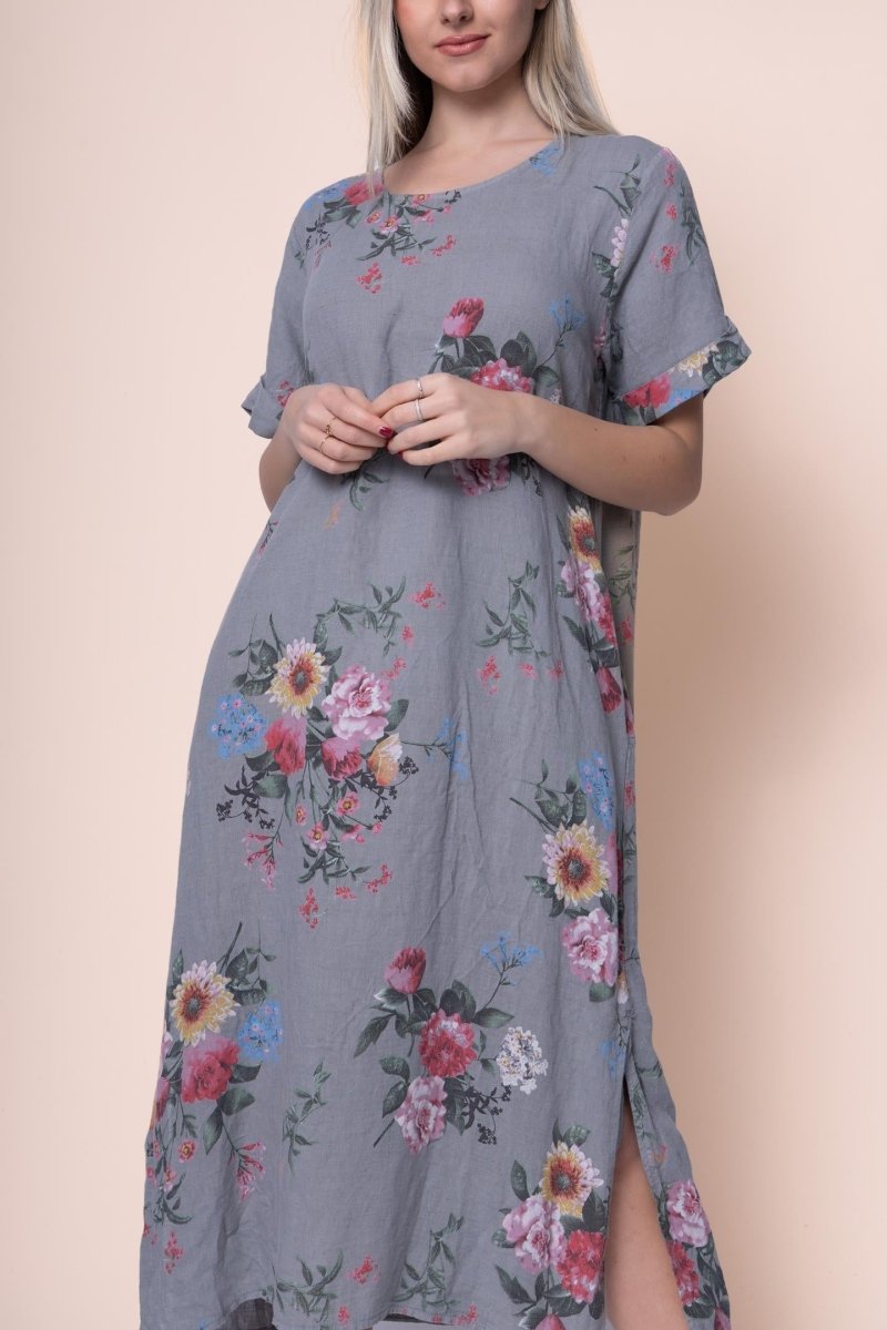 Linen Dress - OS1444-52