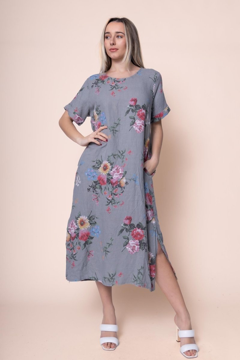 Linen Dress - OS1444-52